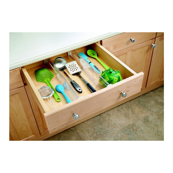 Sada 2 nastavitelných oddělovačů do šuplíku iDesign Linus Deep-image-2