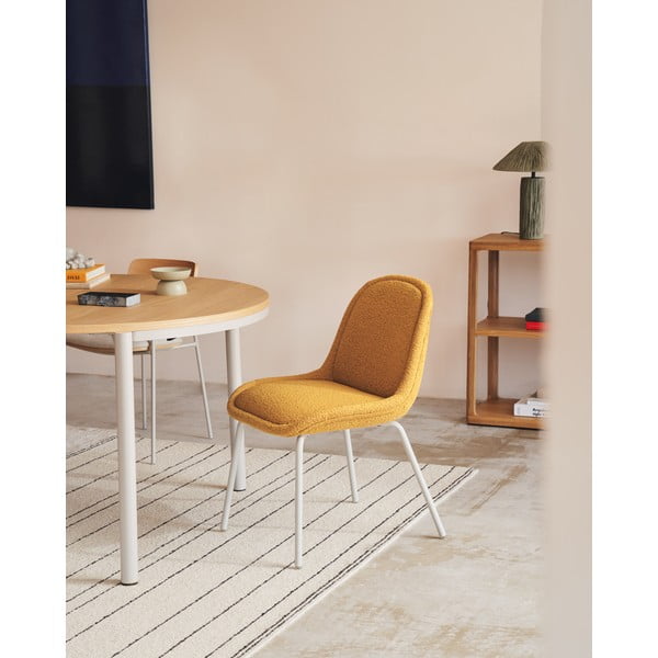 Jídelní židle v hořčicové barvě v sadě 4 ks Aimin – Kave Home-image-1