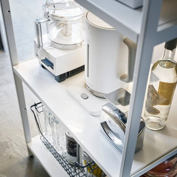 Matně bílý ocelový regál 60x170x46,5 cm Tower – YAMAZAKI-image-2