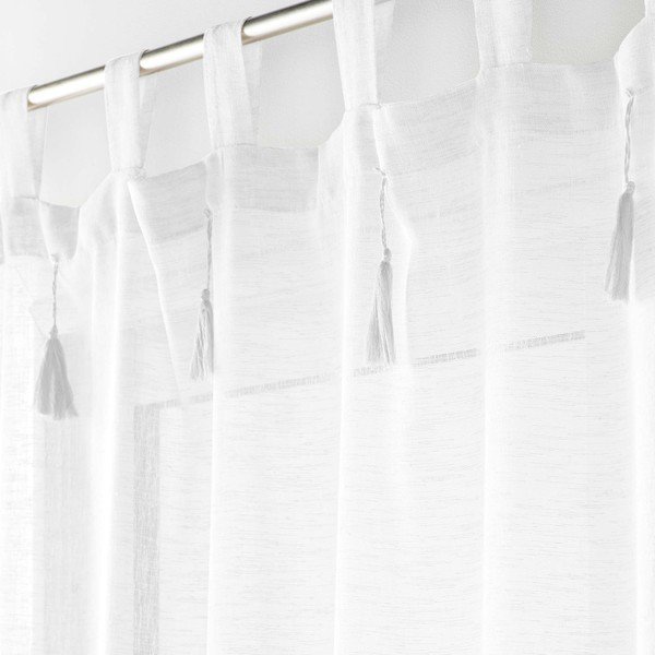 Bílá záclona 140x240 cm Dalila – douceur d'intérieur-image-1