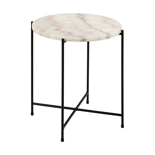 Kulatý odkládací stolek s mramorovou deskou  ø 42 cm Avila – Actona