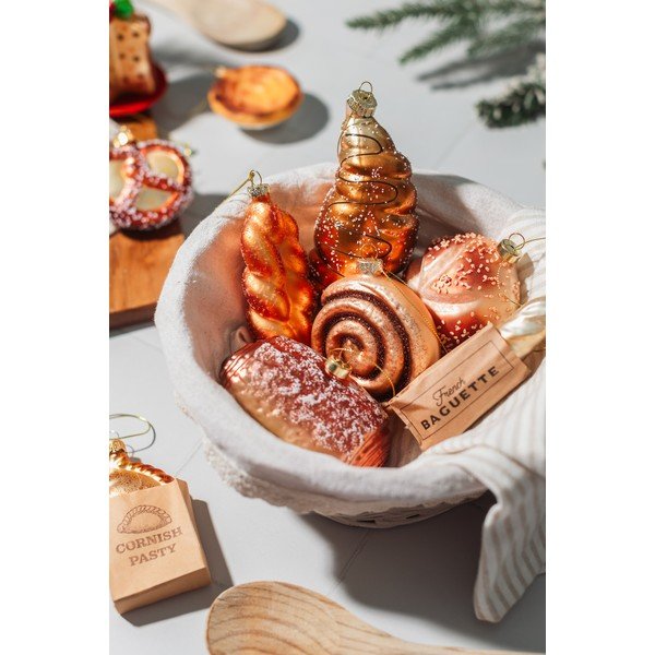 Skleněná vánoční ozdoba 3,5 cm Plait Bread – Sass & Belle-image-3