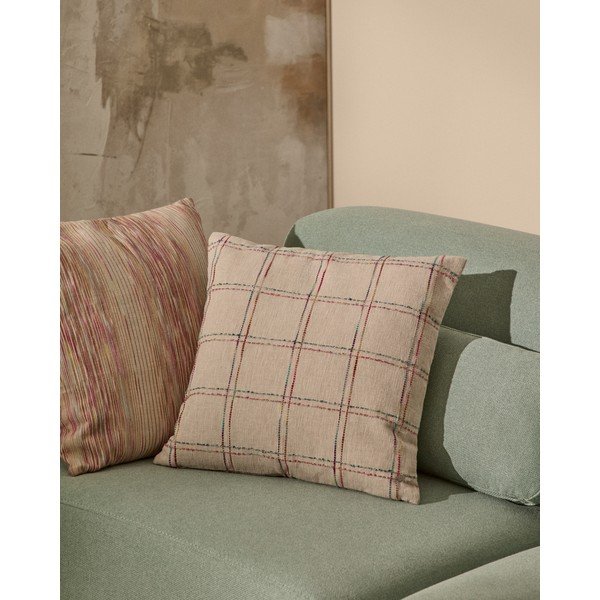 Povlak na polštář s příměsí bavlny 45x45 cm Nety – Kave Home-image-1