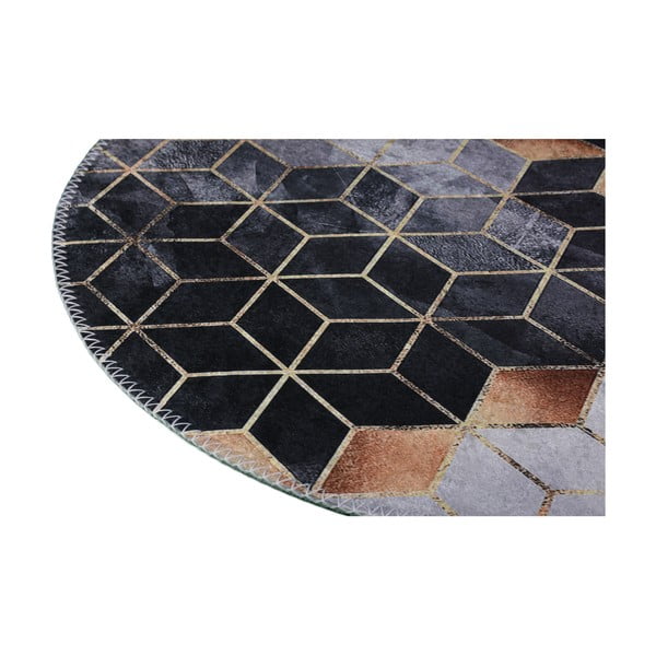 Černo-bílý pratelný koberec 120x180 cm – Vitaus-image-2