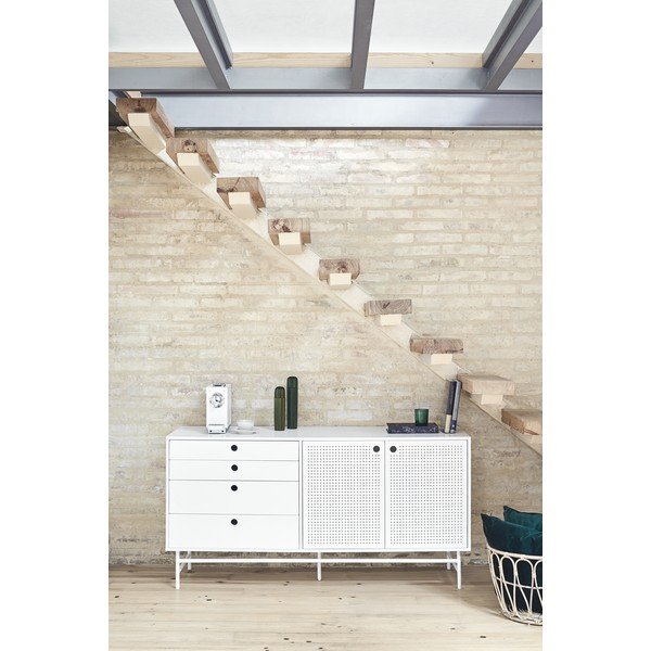 Bílá komoda Teulat Punto, šířka 150 cm-image-1