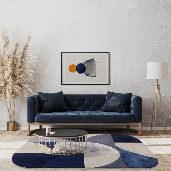 Tmavě modrý vlněný koberec 160x230 cm Indigo – Asiatic Carpets-image-1