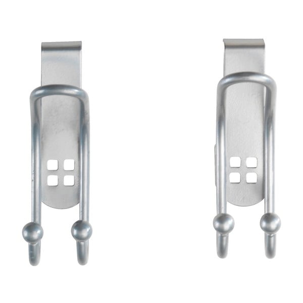 Sada 2 závěsných háčků na dveře ve stříbrné barvě Wenko Door Hook-image-2