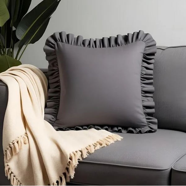 Povlak na polštář s příměsí bavlny 40x40 cm Ruffled – Mila Home-image-3