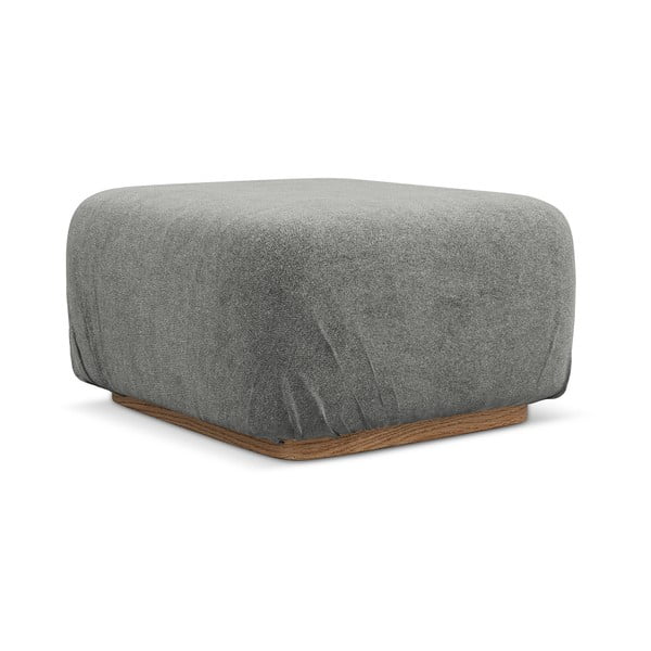 Šedá modulární podnožka z textilie bouclé Ailani – Makamii-image-1