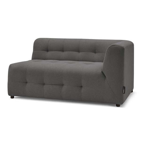 Tmavě šedý modul pohovky (pravý roh) Kleber - Bobochic Paris-image-3