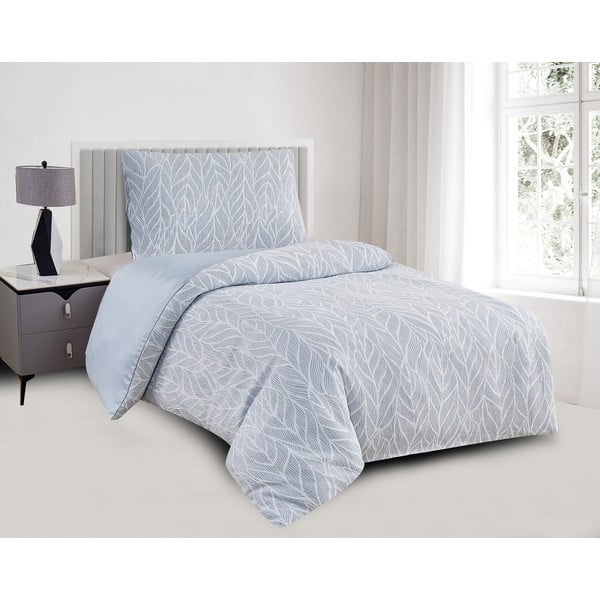 Modré povlečení na jednolůžko z žakáru 140x200 cm Florida – My House-image-1