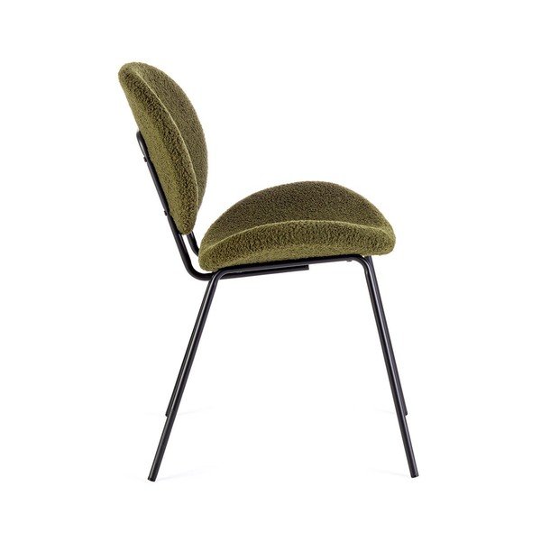 Khaki čalouněná jídelní židle Maddie – Yes Everyday-image-3