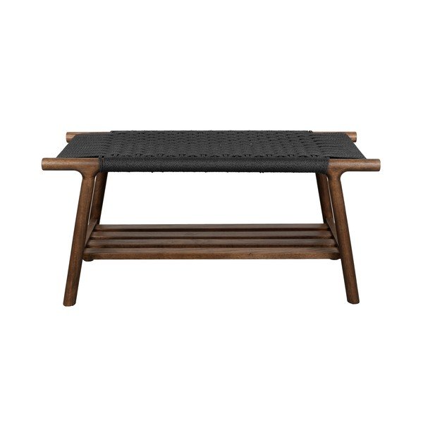 Dřevěná lavice v tmavě přírodní barvě Kintaro – Dutchbone