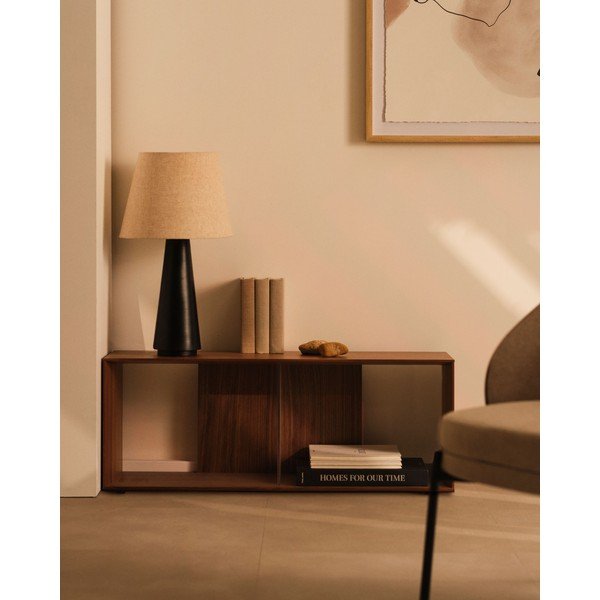 Modulární policový systém v dekoru ořechu v přírodní barvě 101x38 cm Litto – Kave Home-image-1