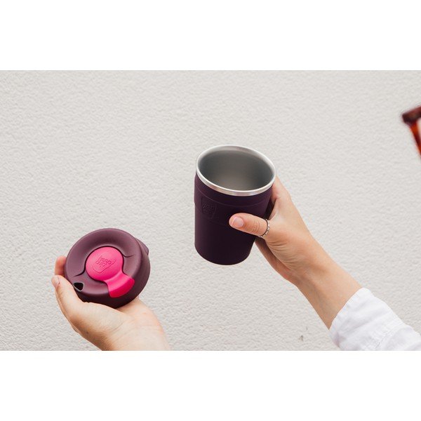 Fialový cestovní hrnek s víčkem KeepCup Kangaroo Paw, 454 ml-image-1