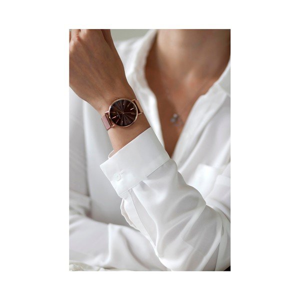 Dámské hodinky s páskem z nerezové oceli v růžovozlaté barvě Frederic Graff Rose Monte-image-1