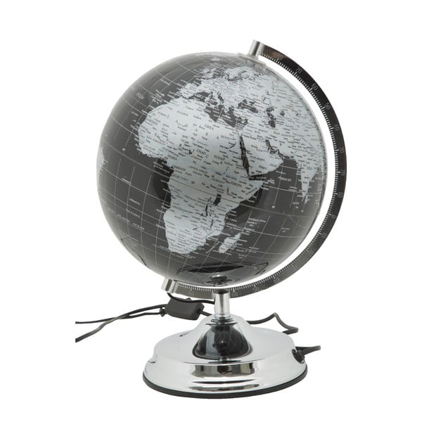 Stolní lampa ve tvaru glogusu Mauro Ferretti Globe Silver, ø 25 cm