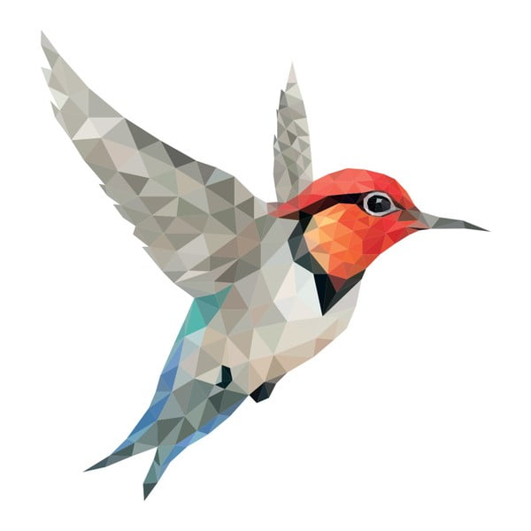 Samolepka Ambiance Origami Colibri-image-1