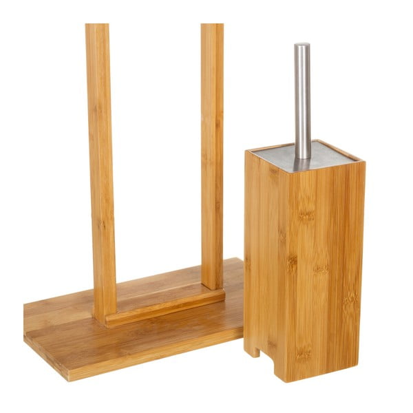 Bambusový stojan na toaletní papír se štětkou – Casa Selección-image-2