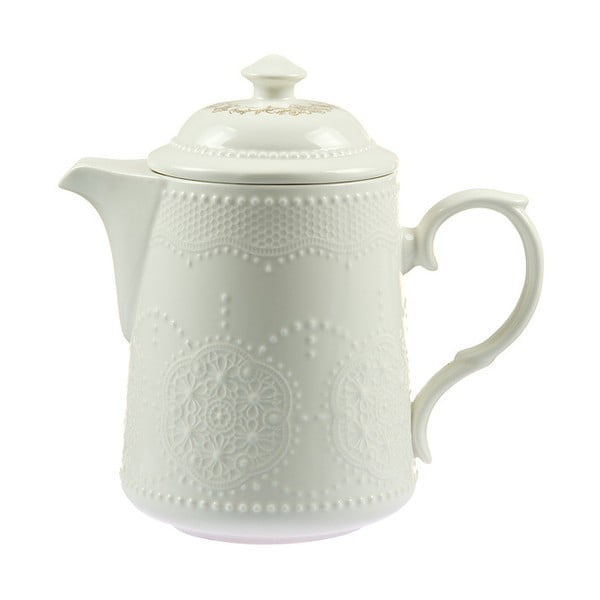 Bílá porcelánová konvice na čaj Santiago Pons Lace