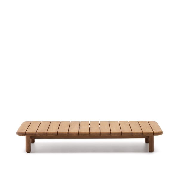 Zahradní odkládací stolek z teakového dřeva 70x140 cm Turqueta – Kave Home