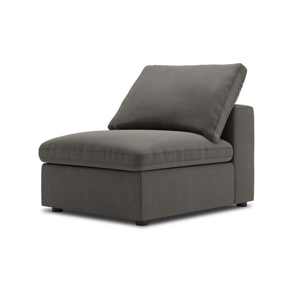 Tmavě hnědá prostřední část modulární manšestrové pohovky Windsor & Co Sofas Galaxy-image-2