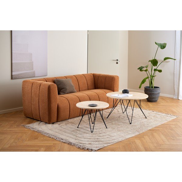 Kulatý odkládací stolek s deskou v dekoru mramoru ø 55 cm Prunus – Actona-image-3