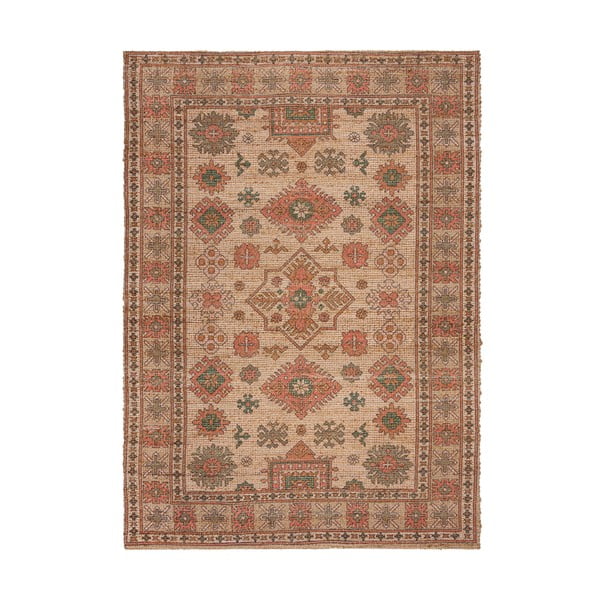 Ručně tkaný koberec s příměsí juty v růžové a terakotové barvě 160x230 cm Lana Jute – Flair Rugs