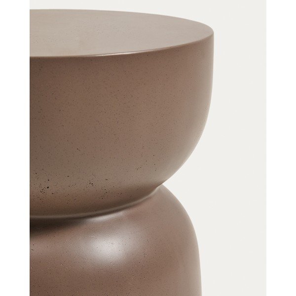 Betonový kulatý zahradní stolek ø 32 cm Garbet – Kave Home-image-4