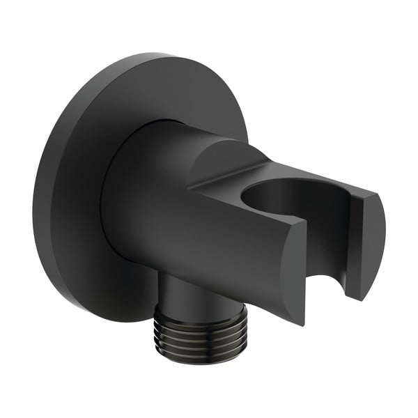 Matně černý kovový držák na sprchovou hlavici Silk Black – Ideal Standard
