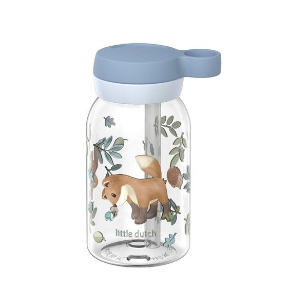 Světle modrá plastová dětská lahev 450 ml Forest Friends – Mepal