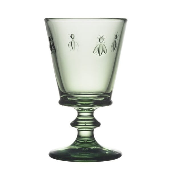 Zelená sklenice na víno La Rochère Abeille, 240 ml