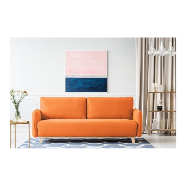 Oranžová dvojmístná pohovka Kooko Home Bebop-image-1