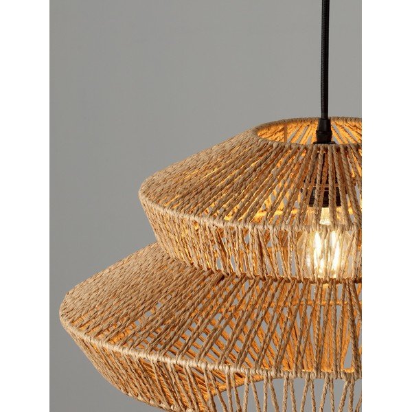 Provazové závěsné svítidlo v přírodní barvě ø 50 cm Nua – Nova Luce-image-4