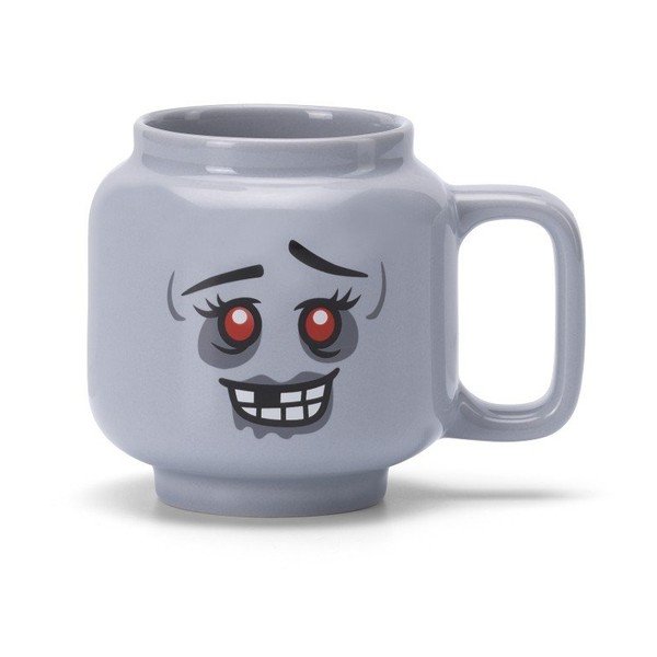 Šedý keramický dětský hrnek na latte 255 ml Zombie – LEGO®