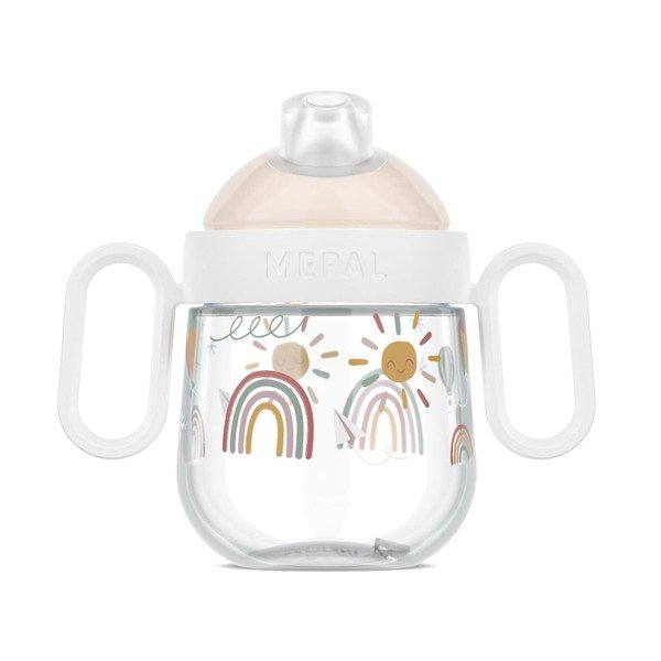 Béžový plastový dětský hrnek 200 ml Sunshine & Rainbow – Mepal-image-3