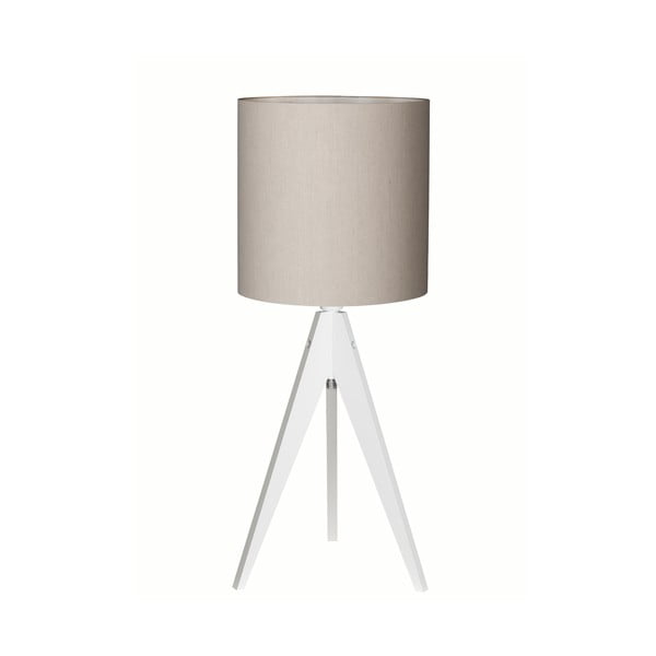 Stolní lampa Artist Grey Linnen/White, 40x25 cm