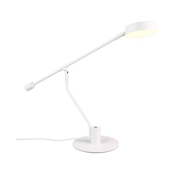Matně bílá LED stolní lampa s ohybatelnou konstrukcí (výška 64 cm) Manduro – Trio