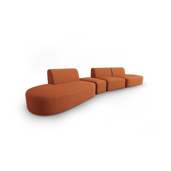 Oranžová pohovka 412 cm Shane – Micadoni Home-image-2
