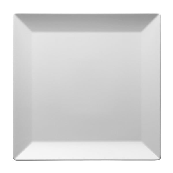 Sada 6 matných bílých talířů Manhattan City Matt, 26 x 26 cm