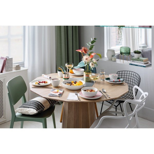Bílo-růžový porcelánový talíř Villeroy & Boch Uni, ⌀ 24 cm-image-3
