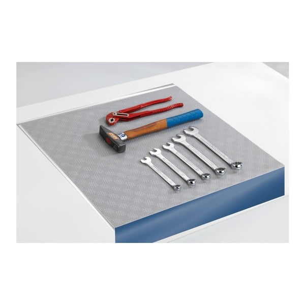 Šedá protiskluzová podložka do zásuvky Wenko Anti Slip Mat 500, 150 x 50 cm-image-2