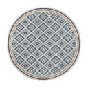Žluto-modrý kulatý vnitřní a venkovní koberec ø 160 cm Zia Trellis – Flair Rugs