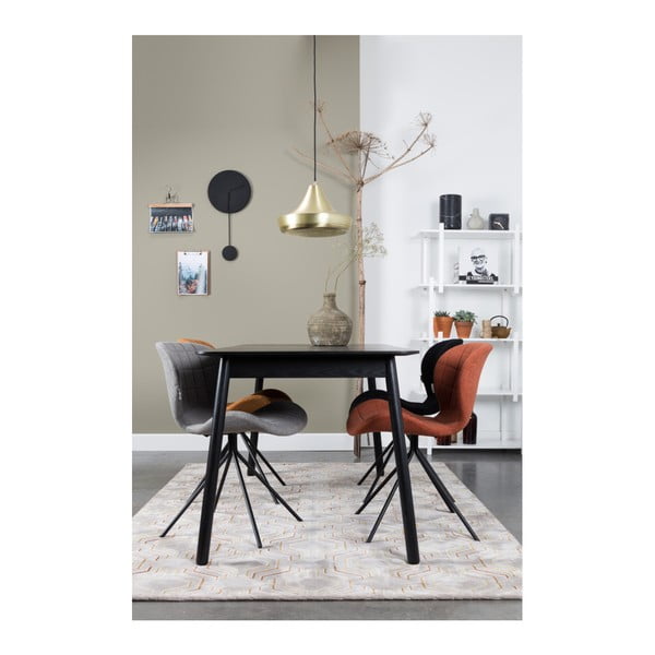 Černý rozkládací jídelní stůl Zuiver Glimps, 120 x 80 cm-image-1