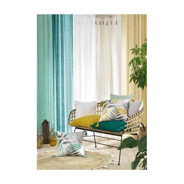 Žlutá záclona 140x240 cm Dalila – douceur d'intérieur-image-4