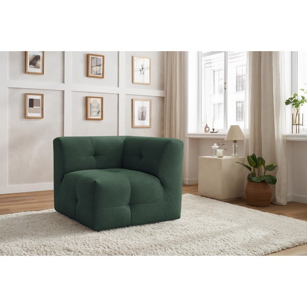 Tmavě zelený modul pohovky Kleber - Bobochic Paris-image-4