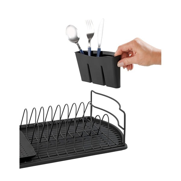 Černý odkapávač na nádobí Wenko Drip Basic-image-4