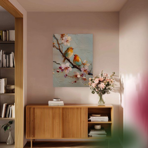 Tištěný obraz s rámem 60x80 cm Robins – Styler-image-1