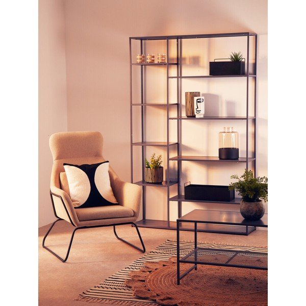 Šedý ocelový regál 120x188x30 cm Acero – Premier Housewares-image-1