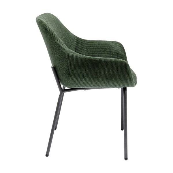 Set 2 zelených sametových židlí s područkami Kare Design Avignon-image-3